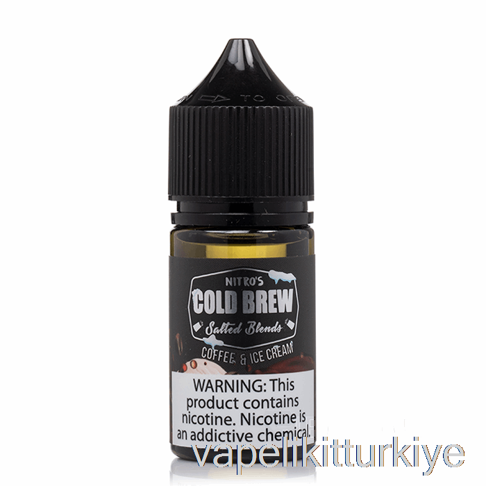 Vape Likit Kahve Ve Dondurma - Nitros Soğuk Demleme Tuzları - 30ml 45mg